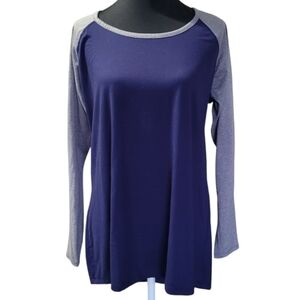 Rue21 colorblock raglan long sleeve tee Size 1X